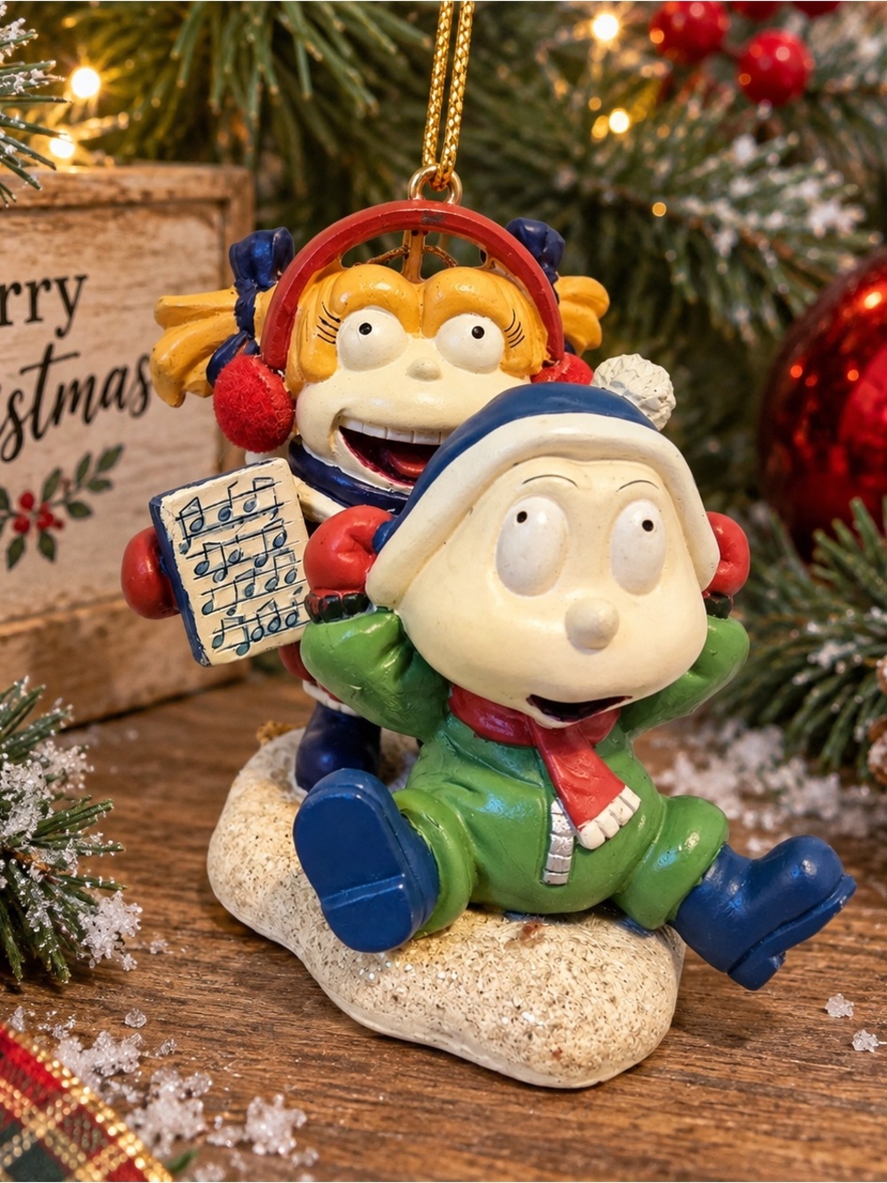Vintage Rugrats Christmas Ornament Angelica Winter Holiday Cartoon Nickelodeon